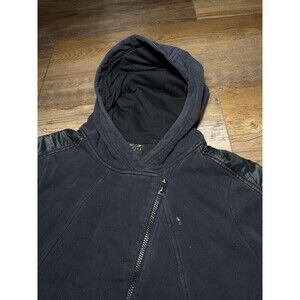 Oakley Zip Up Jacket Black Hoodie Women's Size Large Button Up Cotton Outerwear
